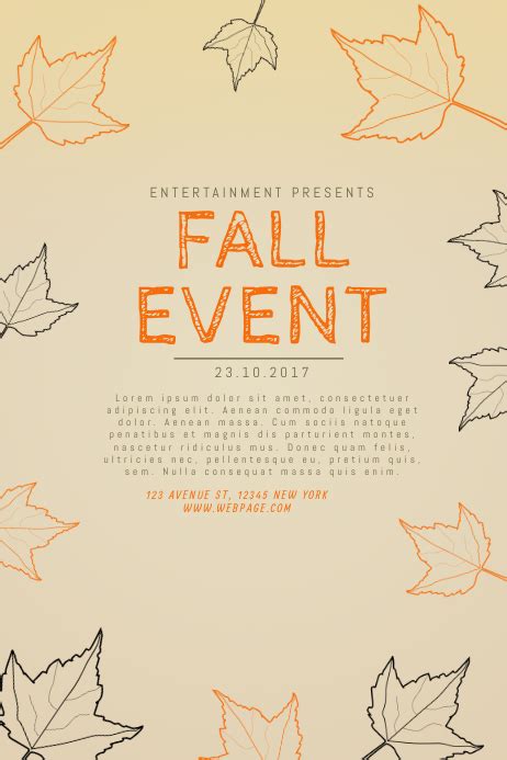Copy Of Fall Event Flyer Template Postermywall