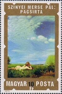 Stamp Lark By P L Szinyei Merse Hungary Paintings Of Nudes Mi Hu