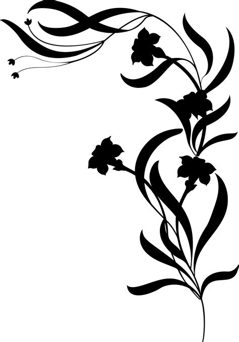 Floral Silhouette By Rebeccaread Icons Png Free Png And Icons Downloads