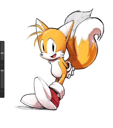 I Never Drew Tails Before So Here He Is Art By Demx Tails Sonic