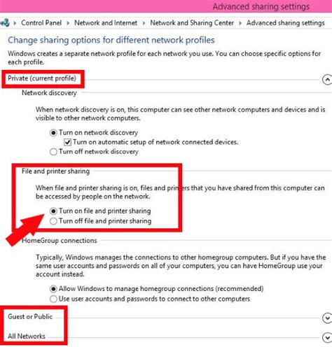 It works great for me, but not for the others. How To Enable Or Disable File, Device Sharing In Windows 8