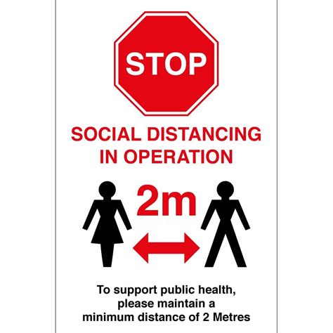Social Distancing In Operation Signs From Key Signs Uk