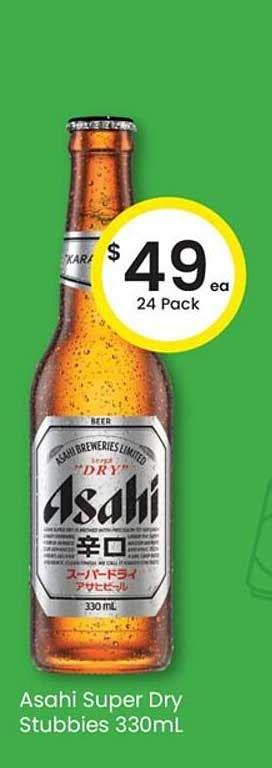 Asahi Super Dry Stubbies 330ml Offer At The Bottle O