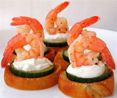 Marinated Shrimp Canapes Recipe
