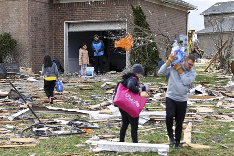 In Photos Tornadoes Leave A Trail Of Destruction And