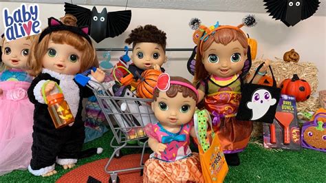 Shopping For Halloween Costumes For My Baby Alive Dolls Youtube