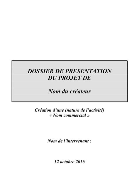 Presentation du projet téléchargement gratuit documents PDF Word et Excel