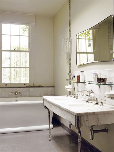 Bathroom mirrors are commonly placed above vanity cabinets. Bathroom Window Sill | Houzz