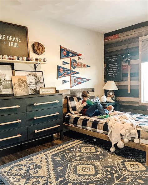 We Finished His Baseball Themed Bedroom This Weekend And This Room