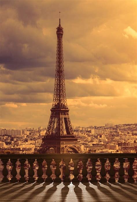Leyiyi Retro Color Eiffel Tower Backdrop 3x5ft Photography