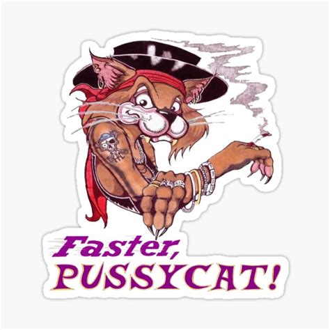 Faster Pussycat Stickers Redbubble