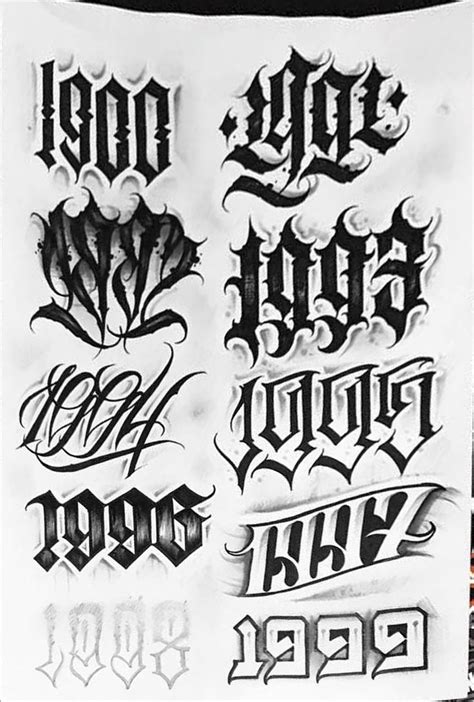 Шрифты Tattoo Lettering Fonts Tattoo Lettering Styles Chicano