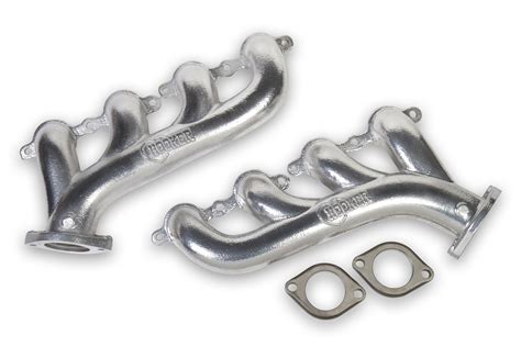 Gm Ls Exhaust Manifolds W 225 Outlet Silver Ceramic Finish Gm