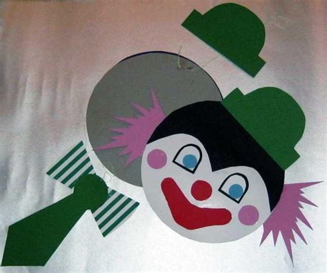 Ausmalbilder clown malvorlagen kostenlos zum ausdrucken. Bastelvorlage Clown aus Tonpapier selber basteln