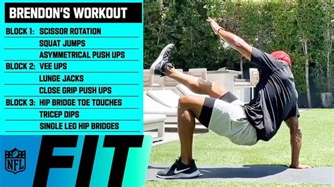 Train With An Nfl Linebacker 15 Minute At Home Workout No Equipment
