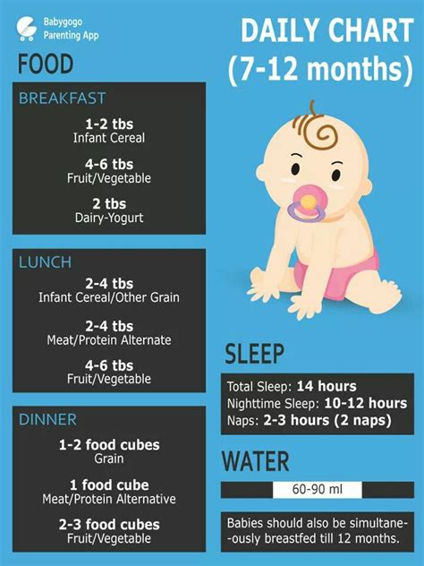 The transition from breast milk or baby formula to solid food is going to take time. Plz give me a six month old baby food chart except fruit ...