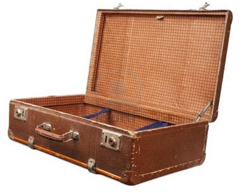 Open empty vintage suitcase | Vintage suitcase, Suitcase ...