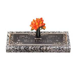Dynasty Rose Companion Bronze Grave Marker With Vase