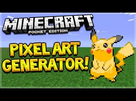 PIXEL ART GENERATOR!! Minecraft Pocket Edition 0.15.3 ... Your own image on a minecraft map item?