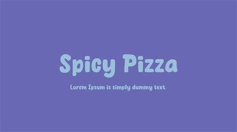 Spicy Pizza Font Download Free For Desktop And Webfont
