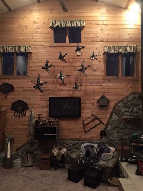 Transform them into travel themed home decor of course! Man cave perfection. | Hunting decor living room, Hunting room