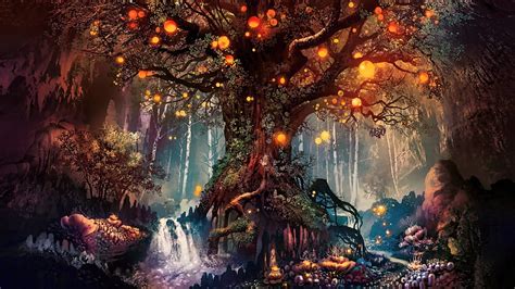Bosque Bosque Fantasía Obra De Arte Obra De Arte Arte Digital