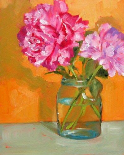Sandy Haynes Pink Peonies Arte Floral Floral Art Floral Painting