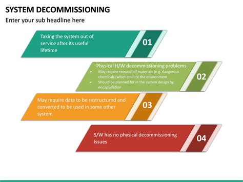 Typical facility decommissioning waste materials and modes of disposal.5.1 table 7.1. System Decommissioning PowerPoint Template | SketchBubble