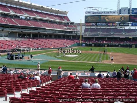 Seat View From Section 130 At Great American Ball Park Cincinnati Reds