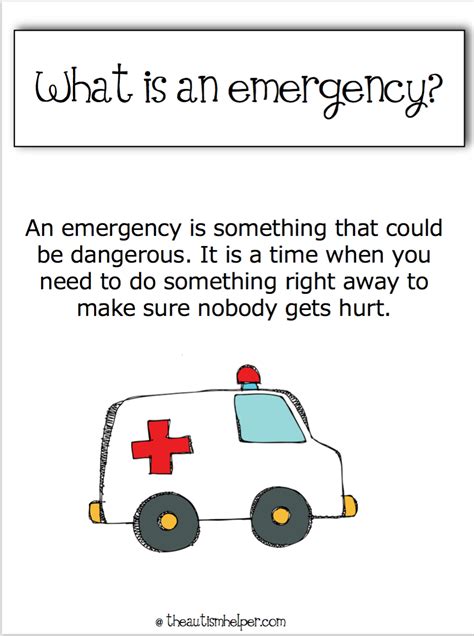 Emergency Vs Non Emergency Worksheet