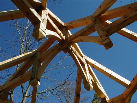 Crossed Hammer Beam Trusses Compound Joinery Come To Our Design