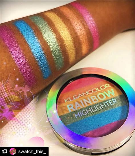 Vibrant Shot Of Individual Color Swatches In Rainbow Highlighter Bh2490 By Swatch This