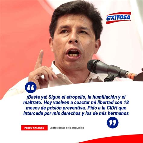 🔵🔴el Expresidente Pedro Castillo Pidió Exitosa Noticias Facebook