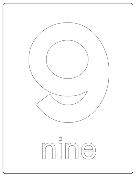 Free Printable Number Coloring Pages Images And Photos Finder