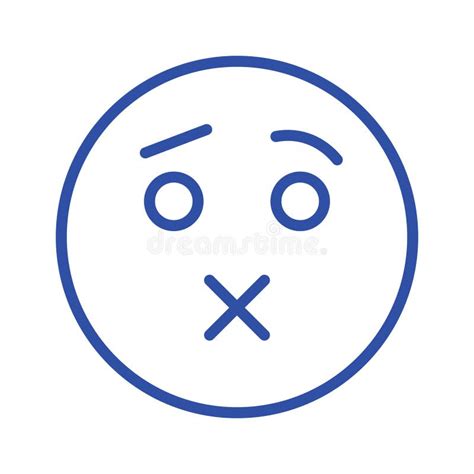 Speechless Emoji Isolated Vector Icon Which Can Easily Modify Or Edit