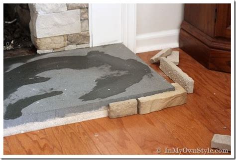 There is a wild debate out there. How to Paint a Concrete Hearth to Look Like Stone ...