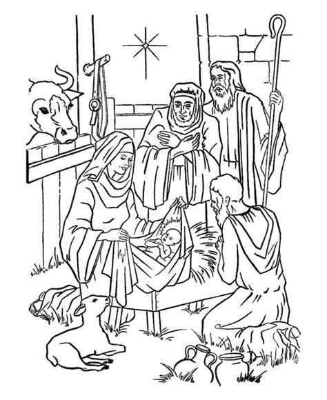 Baby Jesus Nativity 1 Coloring Page Free Printable Coloring Pages For