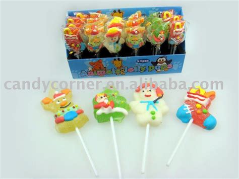 Hand Crafted Jelly Popsoft Lollipopchristmas Candy Productschina
