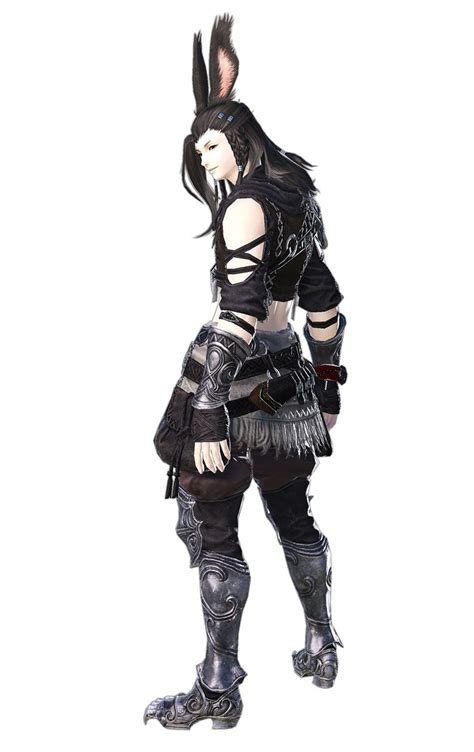 Dark Haired Male Viera Render Final Fantasy Xiv Endwalker Art
