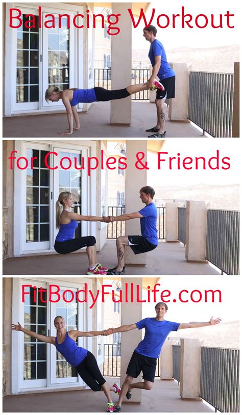 Balancing Worout For Couples And Friends Fit Couples Couples Workout
