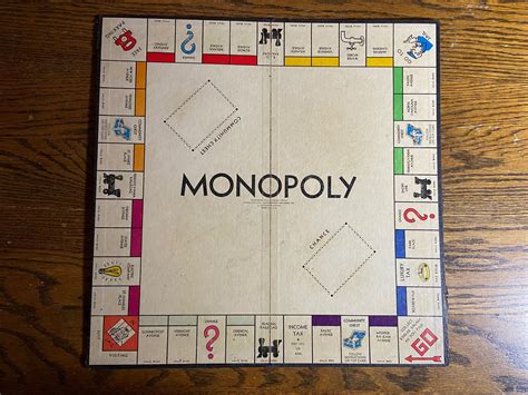 Vintage Monopoly Board 1946 Hecho En Eeuu Set No 6 Etsy
