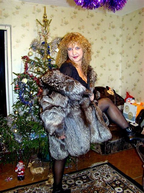 Fox Fur Coat Silver Fox Older Women Nice Lady Womens Fashion