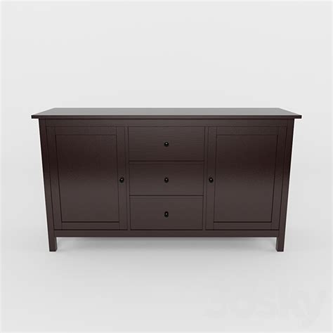 Ikea Hemnes Sideboard Black Brown Sideboard And Chest Of Drawer 3d