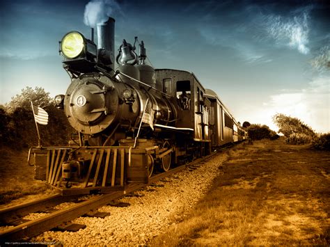 Download Wallpaper Vintage Steam Engine Locomotive Train