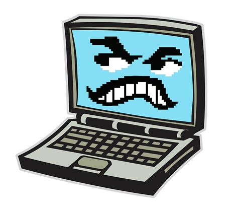 Angry Computer Screen Drawing By Csa Images Fine Art America