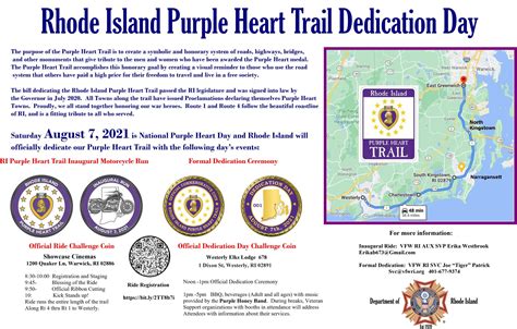 Purple Heart Trail Celebration Rhode Island Blue Star Moms