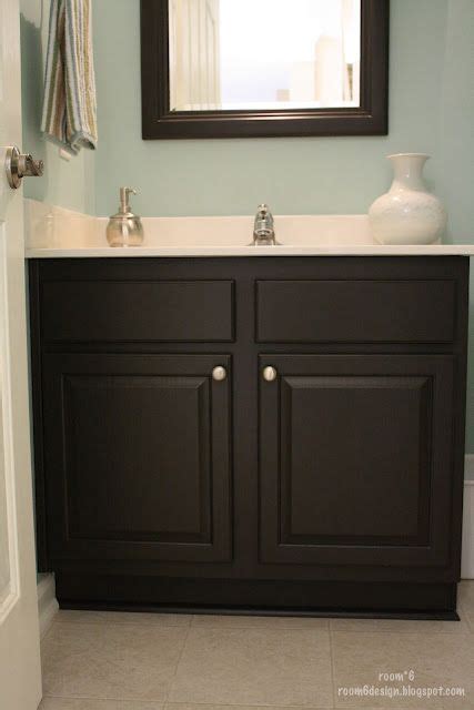 How To Paint A Bathroom Cabinet Black Everything Bathroom