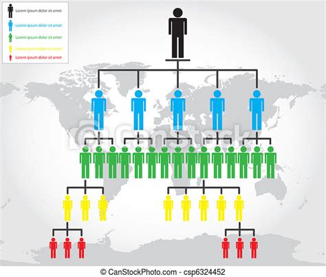 Vector Illustration Of Organization Chart Csp6324452 Search Clipart