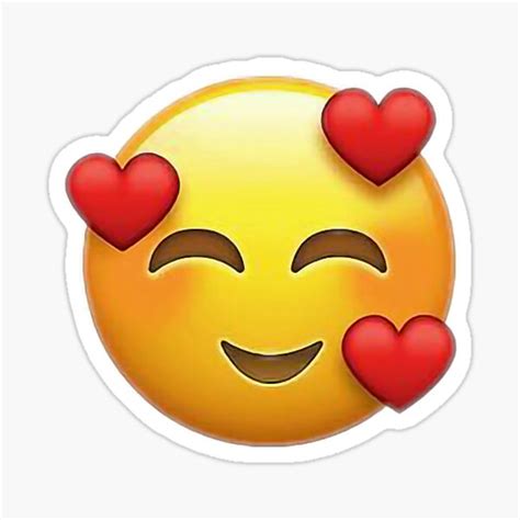 In Love Emoji Sticker By S4dblueyes Redbubble