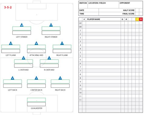 Football Formation Templates Free Printable Printable Templates